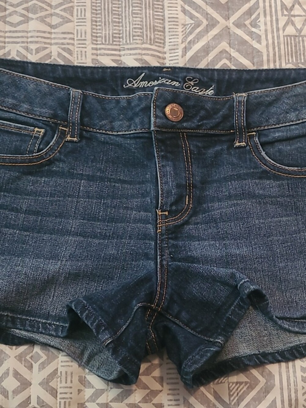 American Eagle Outfitters Indigo Wash Denim Cutoff Shorts